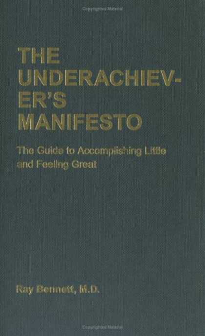Greatest Book Covers - The Underachiever's Manifesto