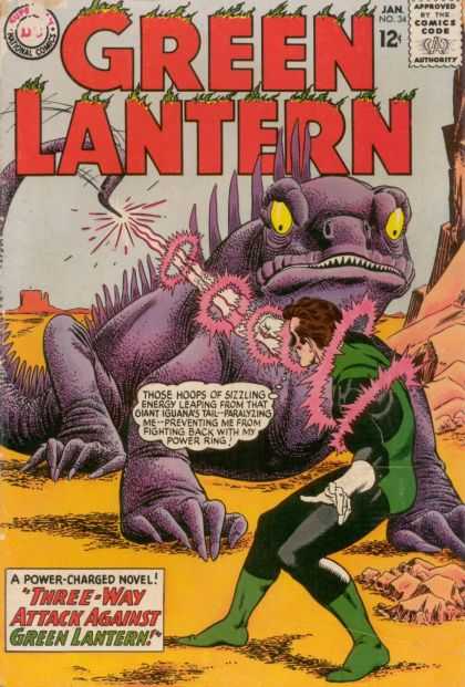 Green Lantern (1960) 34 - Dc Comics - Sci-fi - Silver Age - Aliens - Hal Jordan