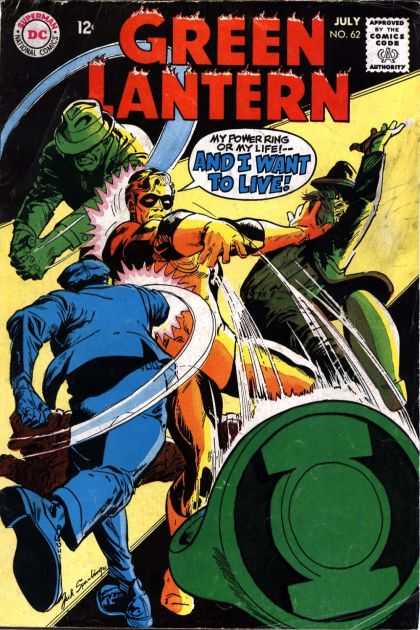 Green Lantern (1960) 62 - Superman - Comics Code - I Want To Live - Ring - Man