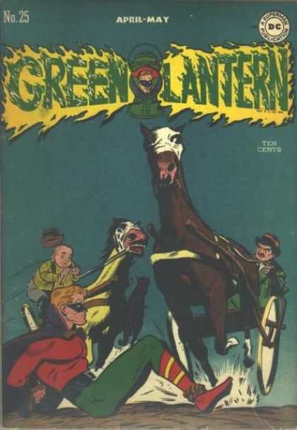 Green Lantern 25 - Ring - Horses - Superhero - Chariot - Rope