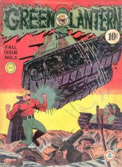 Green Lantern 5 - Tank - Battle - Soldiers - Foxhole - Attack