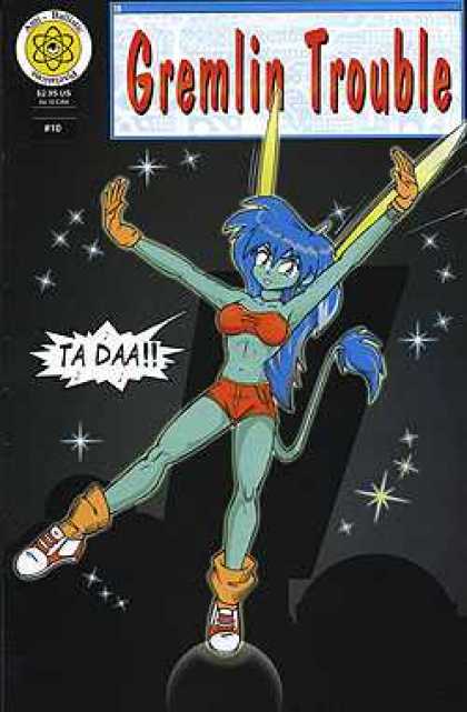 Gremlin Trouble 10 - Space - Green Girl - Costume - Stars - City