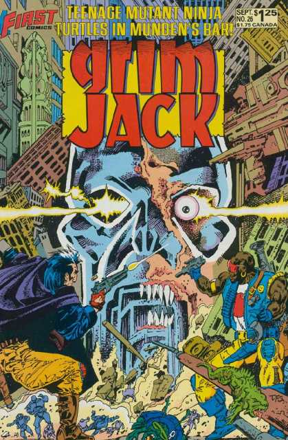 Grimjack 26 - Mundens Bar - Tmnt - First Comics - Teenage Mutant Ninja Turtles - No 25 - Timothy Truman