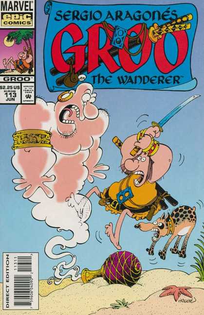 Groo the Wanderer 113 - Sword - Dog - Bottle - Sand - Earing