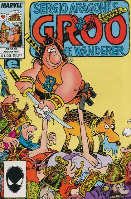 Groo the Wanderer 30 - Sergio Aragones - Marvel - Sword - Chiken - Epc Comics