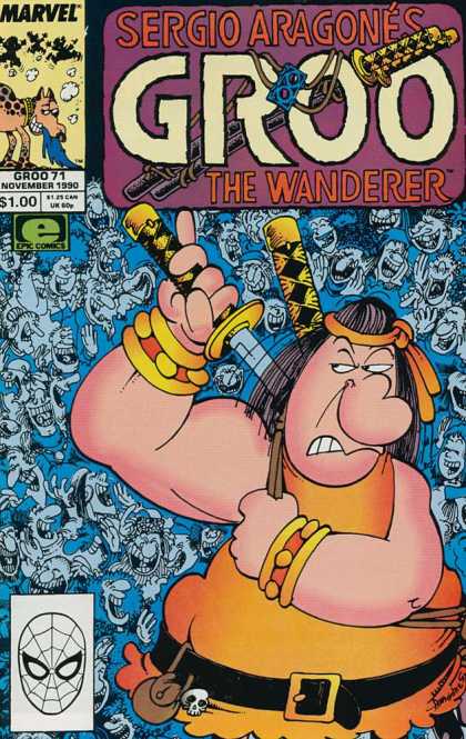 Groo the Wanderer 71 - Sergio Aragones - Marvel - Groo 71 - Spiderman - Sword