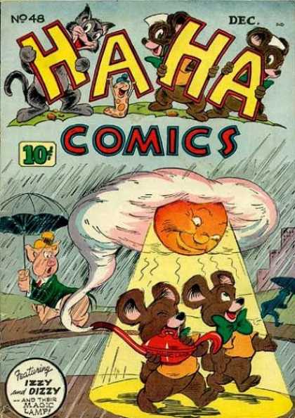 Ha Ha Comics 48 - No 48 Dec - Raining - Izzy And Dizzy - Magic Lamp - Sun