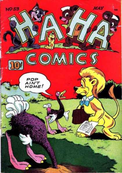 Ha Ha Comics 53 - Lion - Bow Scarf - Black Bird - Rooster - Bill