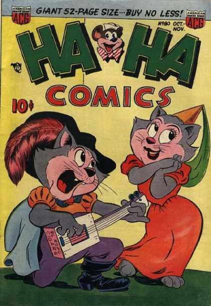 Ha Ha Comics 80 - Cats - Guitar - Serenade - Music - Princess