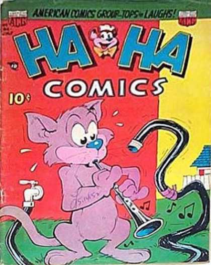 Ha Ha Comics 84 - Water Hose - Ha Ha - Horn - Laughs - Grass