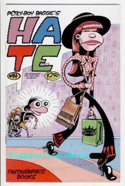 Hate 14 - Girl - Sling Bag - Gorilla - Paper Bag - Hat - Peter Bagge