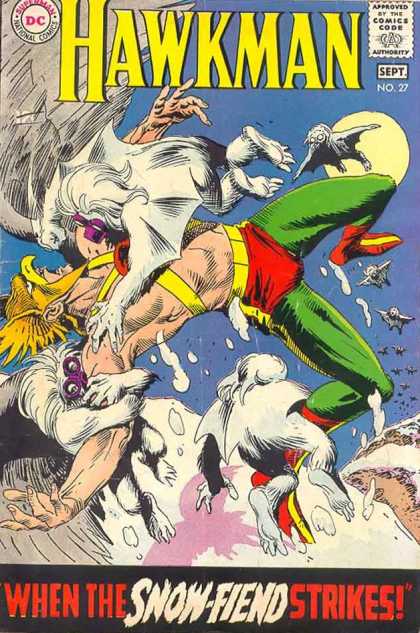 Hawkman 27 - Comics Code - Dc - Battle - Snow-fiend - Costume - Ron Lim, Terry Austin