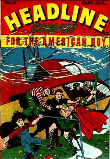 Headline Comics 15 - American Boy - Helicopter - Resquing - Battle - Sky