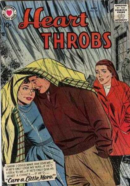 Heart Throbs 54 - Rain - Lovers - Jealousy - Adultery - Trench Coat