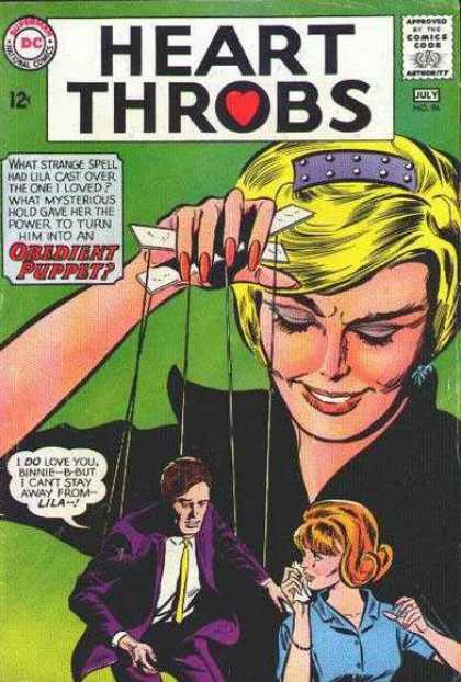 Heart Throbs 96 - Puppet - Man - 12 Cents - Dc Comics - Lila