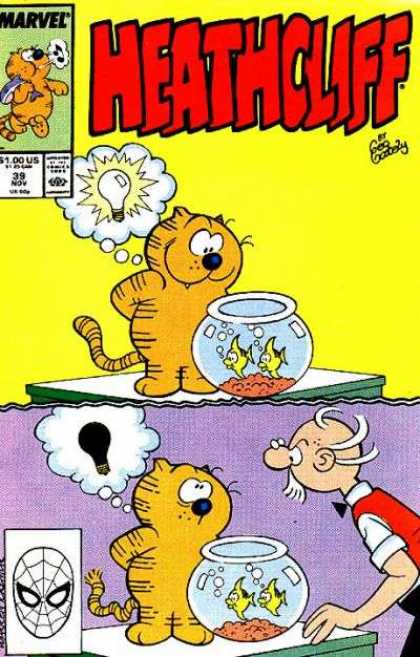 Heathcliff 39 - Marvel - Lightbulb - Two Fish - Old Man - Dark Light