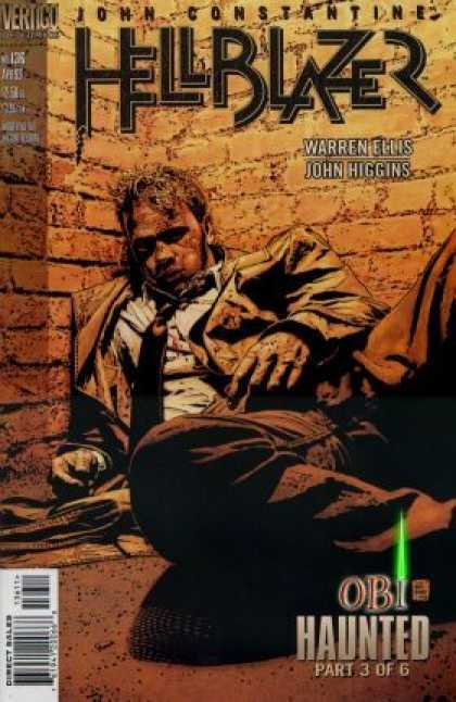 Man Strown Against Wall - Bricks - Suit Jacket - Haunted - Warren Ellis - Tim Bradstreet Hellblazer 136 - Man Strown Against Wall - Bricks - Suit Jacket - Haunted - Warren Ellis - Tim Bradstreet