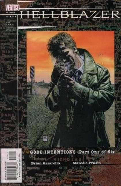 Hellblazer 151 - Cegerate - Smoke - Good Intentions-part One Of Six - Old Man - Green Coat - Tim Bradstreet
