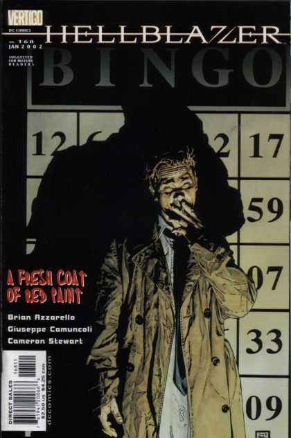 Hellblazer 168 - Bingo - Loto - Cigarette - Shadow - A Fresh Coat Or Red Paint - Tim Bradstreet