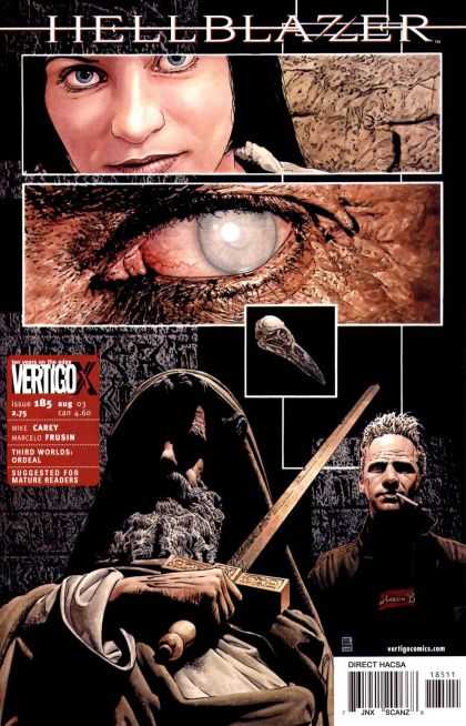 Hellblazer 185 - Sword - Woman - White Eye - Eldery - Vertigox - Tim Bradstreet