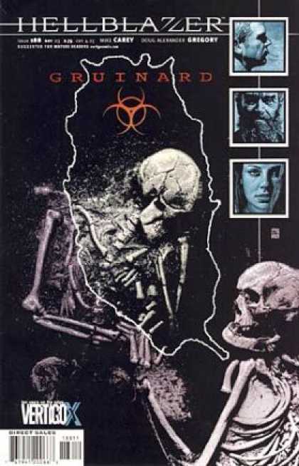 Hellblazer 188 - Skeletons - Skulls - Death - Bones - Burried - Tim Bradstreet