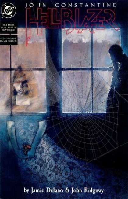 Hellblazer 4 - Web - John Constantine - Window - Ghost - Cigarette - Dave McKean