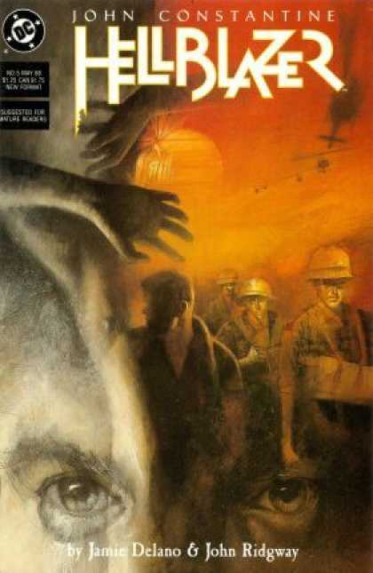 Hellblazer 5 - Hands - Fire - Smoke - Yellow - Plane - Dave McKean