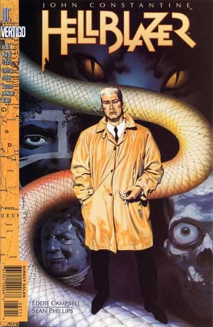 Hellblazer 87 - John Constantine - Vertigo - Trench Coat - Snake - Eyes