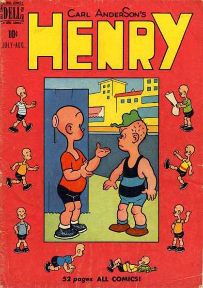 Henry 14 - Carl Anderson - July-aug - 52 Pages All Comics - Houses - River