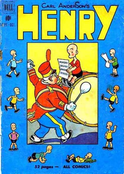 Henry 15 - Bald Kid - Drum Major - Fair Quality - Some Wear Near Staples - Minor Wear On Spine
