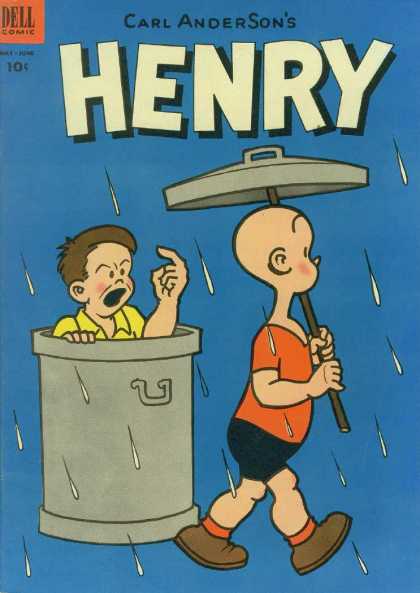 Henry 31 - Homemade Umbrella - Raining Outside - Get Back Here - Garbage Pail Kid - Wheres My Lid