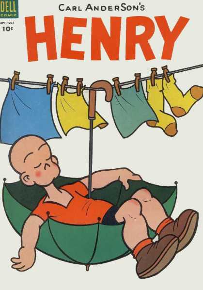 Henry 33 - Clothes Line - Umbrella - Sleeping - Laundry - Clothespins