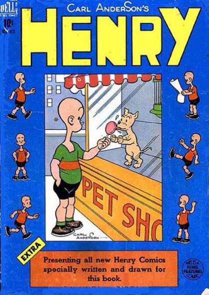 Henry 4 - Dog - Pet Shop Window - Lollipop - Licking - Carl Anderson