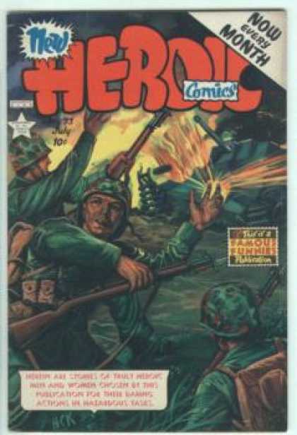 Heroic Comics 73 - War - Blast - Tank - Guns - Helmet