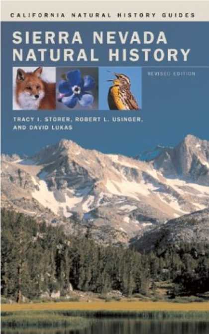 History Books - Sierra Nevada Natural History (California Natural History Guides)