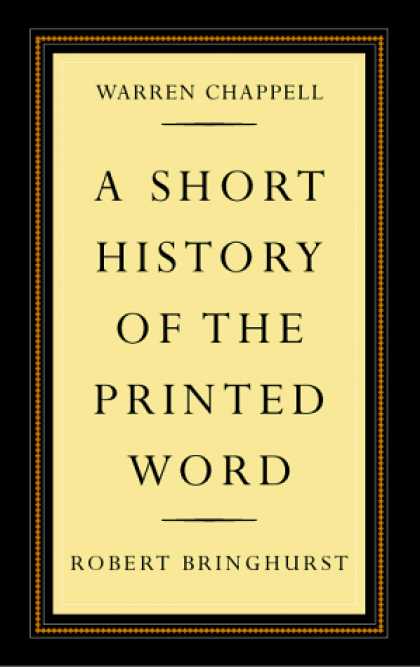 History Books - A Short History of the Printed Word