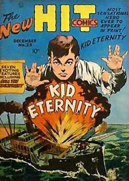 Hit Comics 25 - New Hit Comics - Explosion - Ship - Senational Hero - No 23