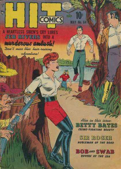 Hit Comics 64 - Hero - Redhead - 10 Cents - Retro - Oldies