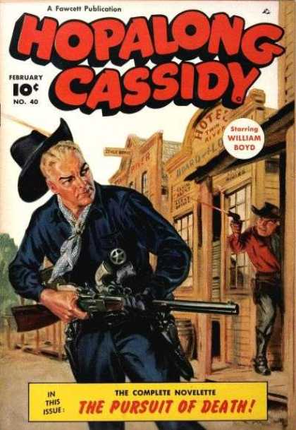 Hopalong Cassidy 40 - Western - Sherif - Hotel - Rifle - Hat
