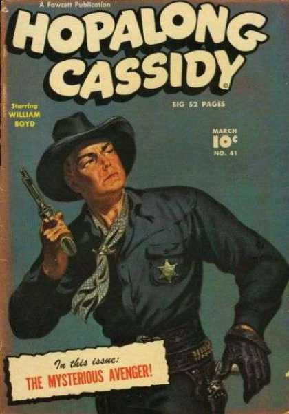 Hopalong Cassidy 41 - Fawcett Publication - Gun - Hat - Man - William Boyd