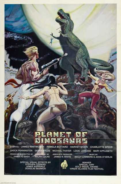 Horror Posters - Planet Of Dinosaurs
