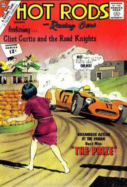 Hot Rods and Racing Cars 54 - Smoke - Car - Woman - Man - Grass