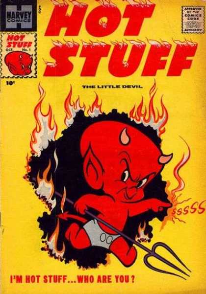 Hot Stuff 1 - Harvey - Fire - The Little Devil - Comics Code - Trident