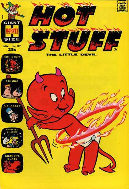 Hot Stuff 107 - Little Devil - Pitchfork - Flames - Giant Size - Hula Hoop On Fire