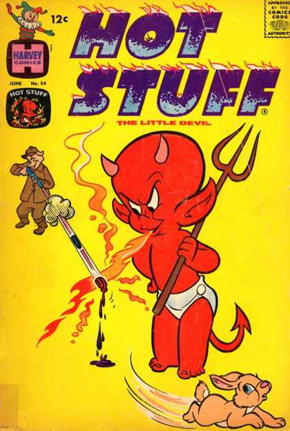 Hot Stuff 54 - Fabbit - Gun - Flames - Pitchfork - Devil