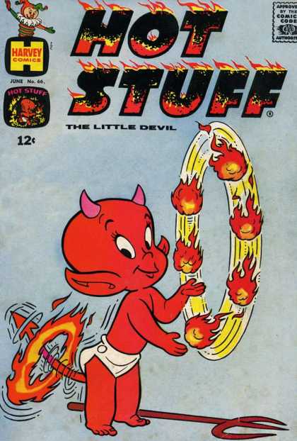 Hot Stuff 66 - Devil - Pitchfork - Juggling - Fire - Fireballs