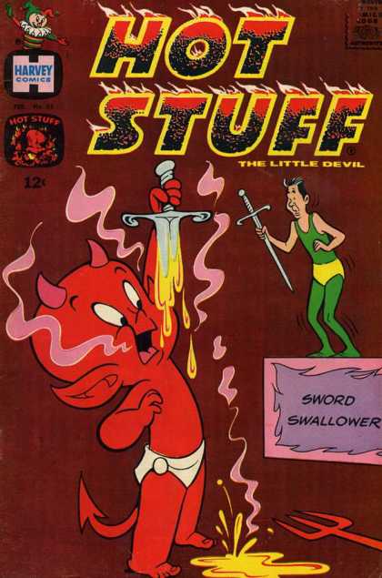 Hot Stuff 88 - Harvey - Sword - Devil - Fire - 12 Cents