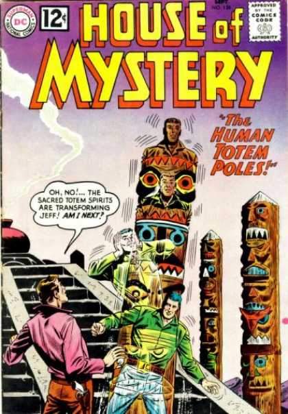House of Mystery 126 - The Dark House - The Spiritual Cave - The Pole Of Disaster - A Deadly Transformer Of Human Being - Hungry And Wicked Poles - Sheldon Moldoff