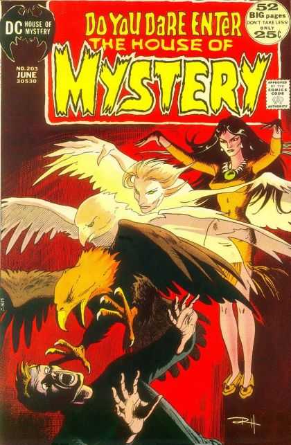 House of Mystery 203 - Eagle - Do You Dare Enter - Comics Code Authority - June - Talons