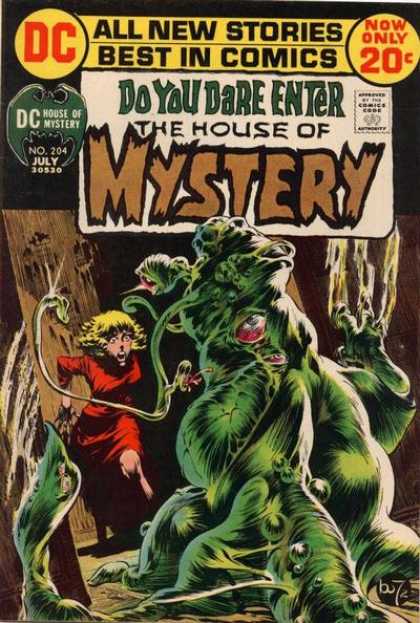 House of Mystery 204 - Monster - Girl - Mysteru - Story - Action - Bernie Wrightson